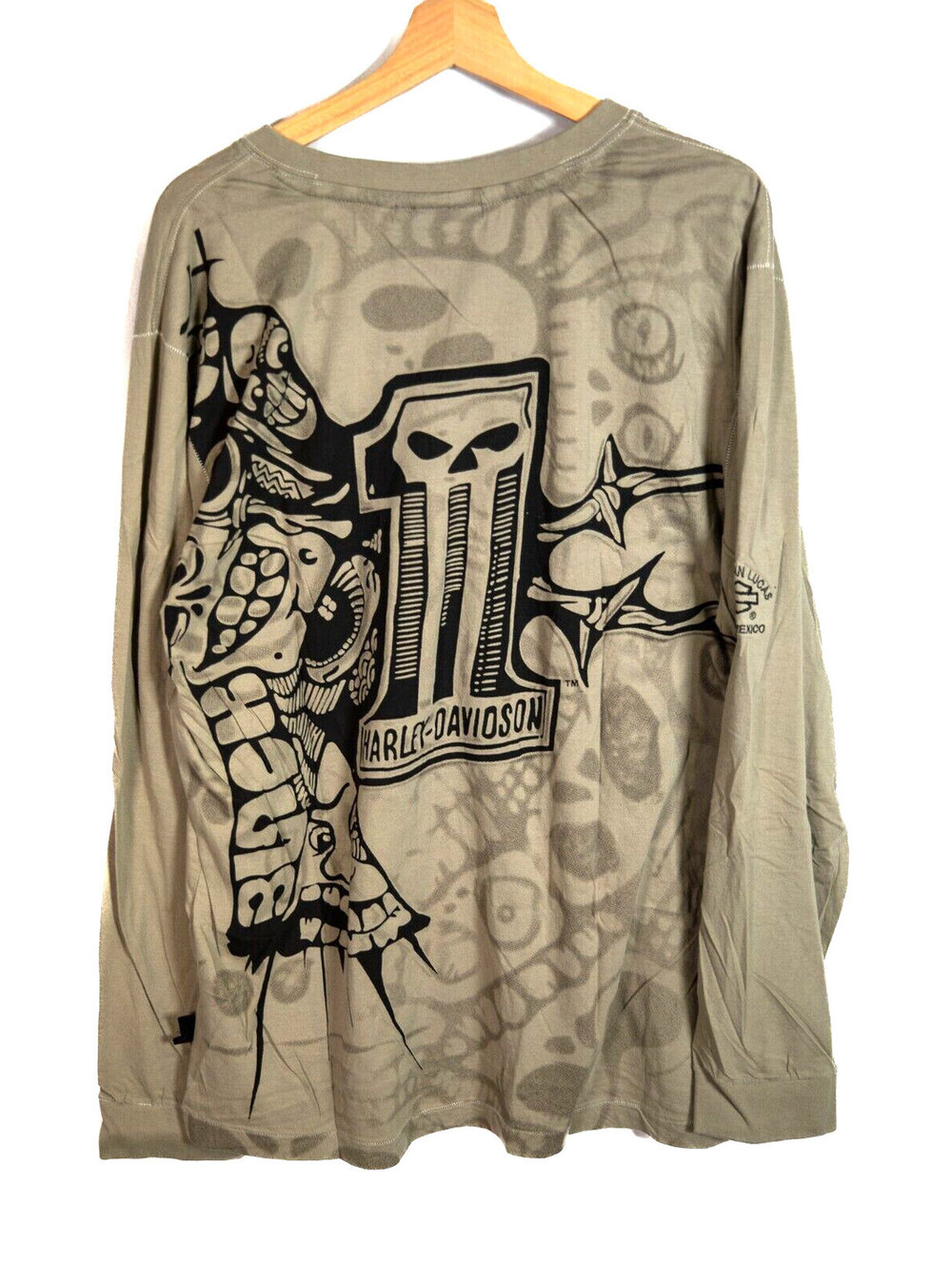 Harley Davidson Motorcycle Mens #1 Skull Eight Ball Graphic - Men's XL